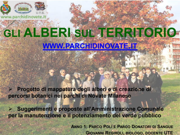 ON LINE la presentazione del percorso “Gli Alberi del Territorio”